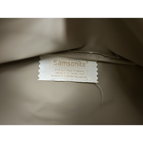 Vintage Samsonite Overnight Bag Blue Canvas 10in Carry On Weekender Shoulder Bag - Picture 9 of 10